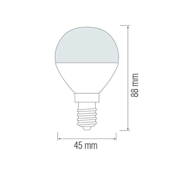 Lâmpada LED 10W E14 6400K