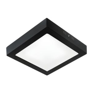 ARO LED QUADRADO 18W PRETO