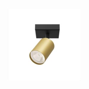 Projetor de Trilho Dourado e Preto Q