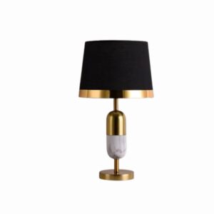 Abajur Moderno Preto e dourado